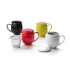 Tasse en porcelaine avec infuseur 0,35 L blanche