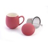 Tasse en porcelaine avec infuseur 0,35 L framboise