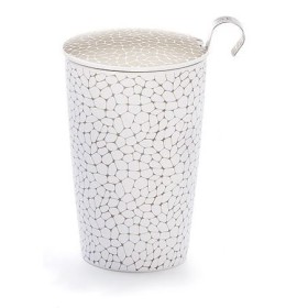 Théière "Stone Platine" en porcelaine