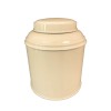 Boîte à thé métal empilable couleur crème Anglaise
