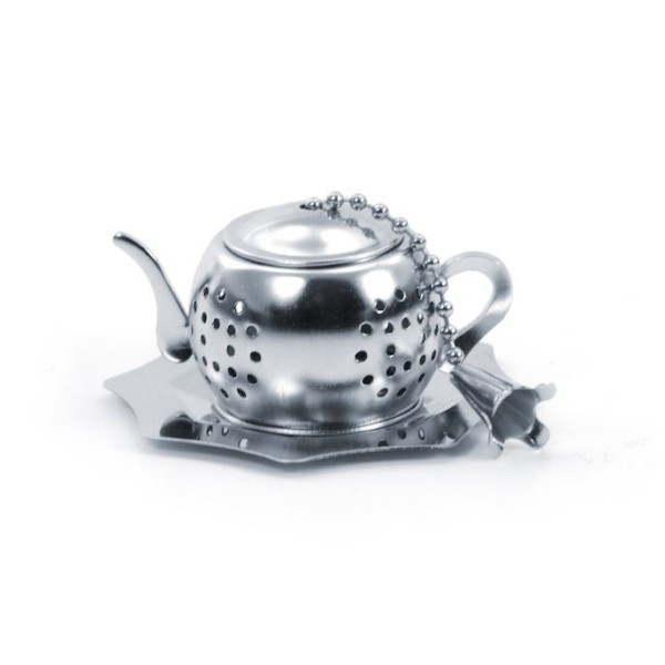 Boule à thé en forme de théière inox