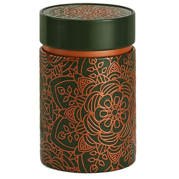 Boîte à thé Mandala noire 125 gr