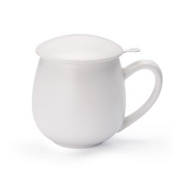 Tisanière en porcelaine blanche mat avec infuseur 300 ml