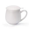 Tisanière en porcelaine blanche mat avec infuseur 300 ml