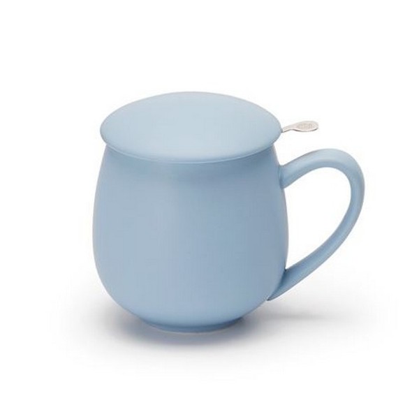 Tisanière en porcelaine bleue mat avec infuseur 300 ml