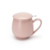 Tisanière en porcelaine rose mat avec infuseur 300 ml