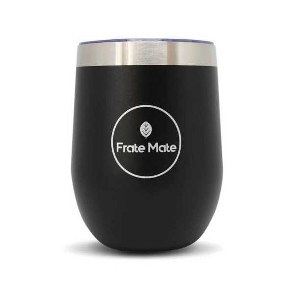 Calebasse à maté isotherme couleur noire, 350 ml