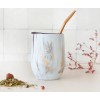 Calebasse à Maté isotherme effet Marbre, 350 ml