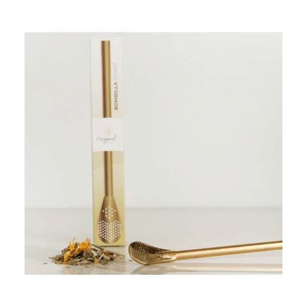 Bombilla à maté Dorée pour calebasse