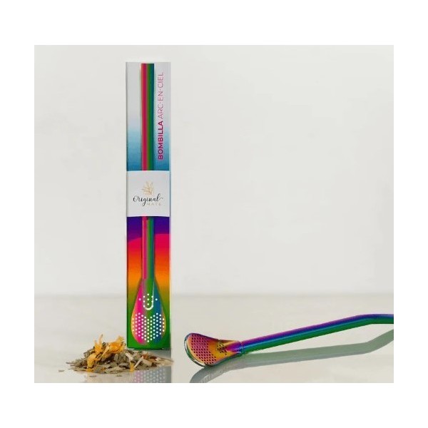 Bombilla à Maté Arc en ciel pour calebasse
