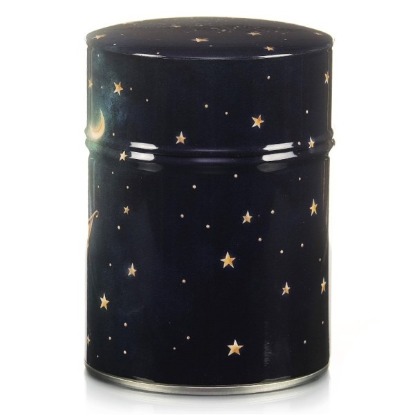Boîte à thé Fille aux étoiles de 125 gr, décorée à la main