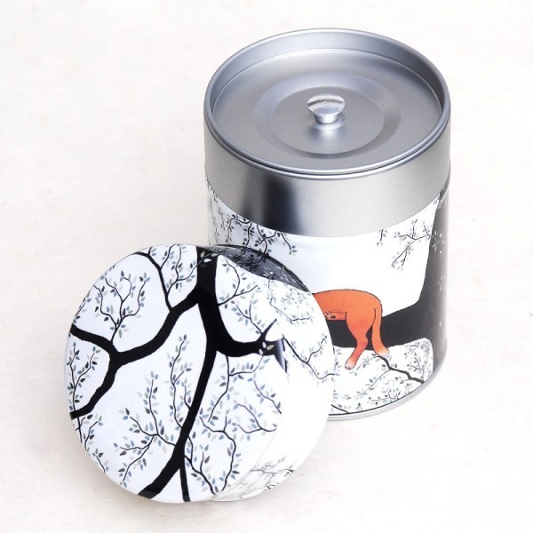 Boîte à thé Chats mêlés de 125 gr, décorée à la main