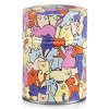 Boîte à thé Chats mêlés de 125 gr, décorée à la main