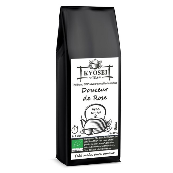 Douceur de Rose thé blanc bio saveur groseille framboise