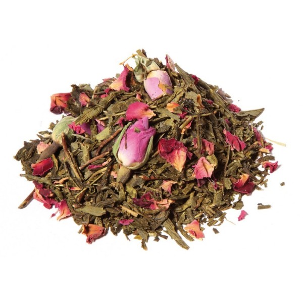 Délice fruité de Chine thé vert saveur fraise framboise