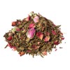 Délice fruité de Chine thé vert saveur fraise framboise