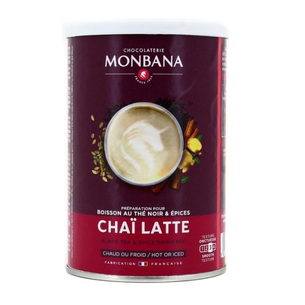 Chaï Latte aux épices de chez Monbana en boîte de 250 gr