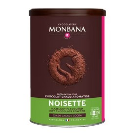 Chocolat en poudre trésor de chocolat noisette Monbana