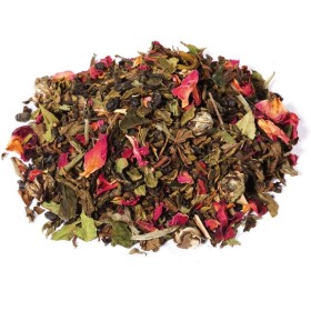 La Rose rencontre la Menthe thé vert bio saveur menthe-rose