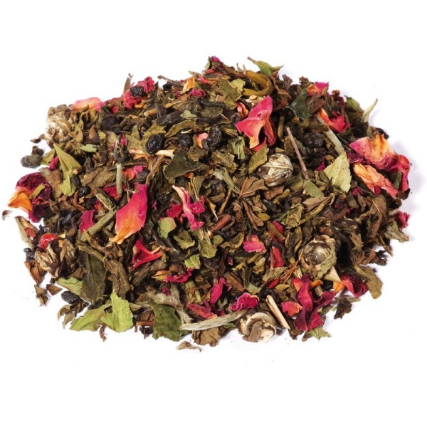 La Rose rencontre la Menthe thé vert bio saveur menthe-rose