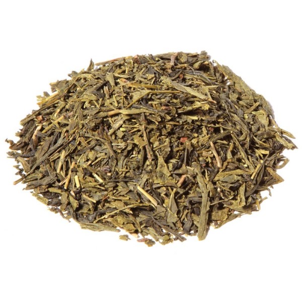 Thé vert Sencha bio avec de grandes feuilles
