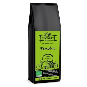 Thé vert Sencha bio avec de grandes feuilles