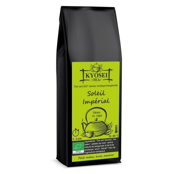Soleil Impérial thé vert bio saveur exotique bergamote