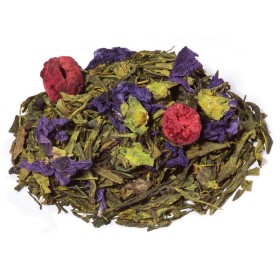 Violetta thé vert bio saveur violette framboise