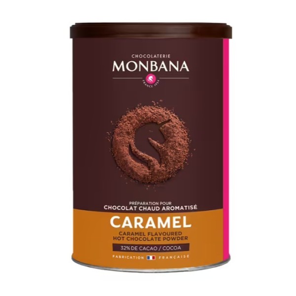 Chocolat en poudre trésor de chocolat caramel Monbana