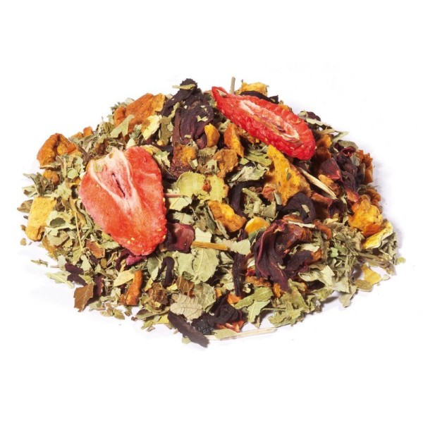 Amour Rouge, infusion bio saveur fruits rouges-hibiscus