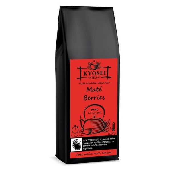 Maté du Brésil saveur myrtilles-argousier