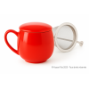 Tisanière en porcelaine cerise avec filtre inox et couvercle – 0.35 L – Kyosei Tea