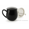 Tisanière en porcelaine noir avec filtre inox et couvercle – 0.35 L – Kyosei Tea