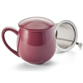 Tisanière en porcelaine pourpre avec filtre inox et couvercle – 0.35 L – Kyosei Tea