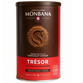 Boîte de 250 gr du Chocolat Trésor de chez Monbana - Kyosei Tea