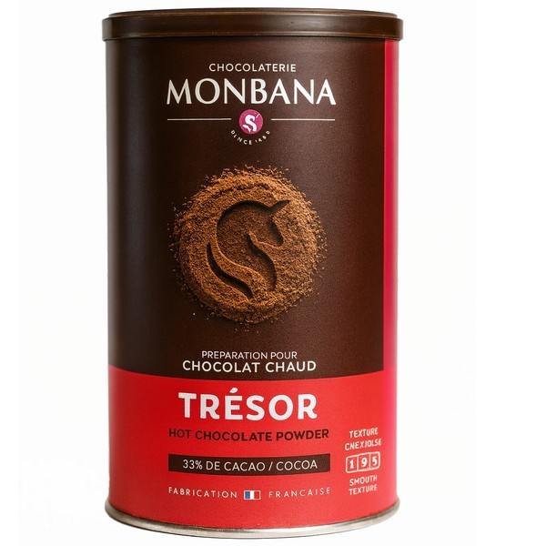 Boîte de 250 gr du Chocolat Trésor de chez Monbana - Kyosei Tea