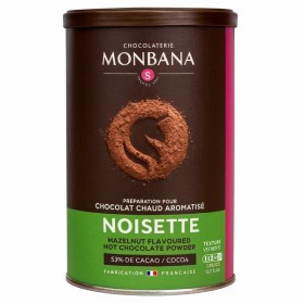 Boîte de 250 gr du Chocolat Noisette de chez Monbana - Kyosei Tea