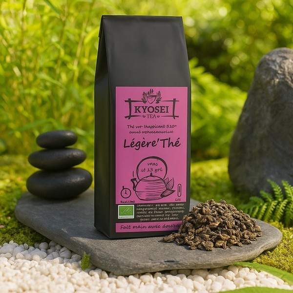 Présentation du thé vert Légère'Thé de 100 gr - Kyosei Tea
