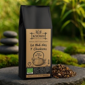 Présentation du Thé des 7 Chakras bio 100 gr - Kyosei Tea