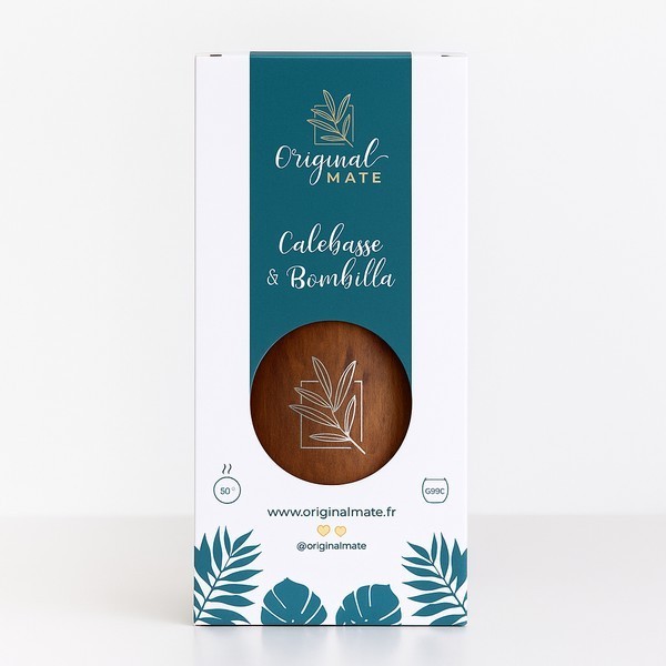Calebasse à maté Arcoiris dans son coffret - Kyosei Tea