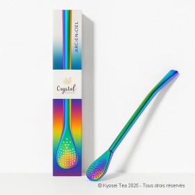 Bombilla à maté arc-en-ciel et sa boite - Kyosei Tea