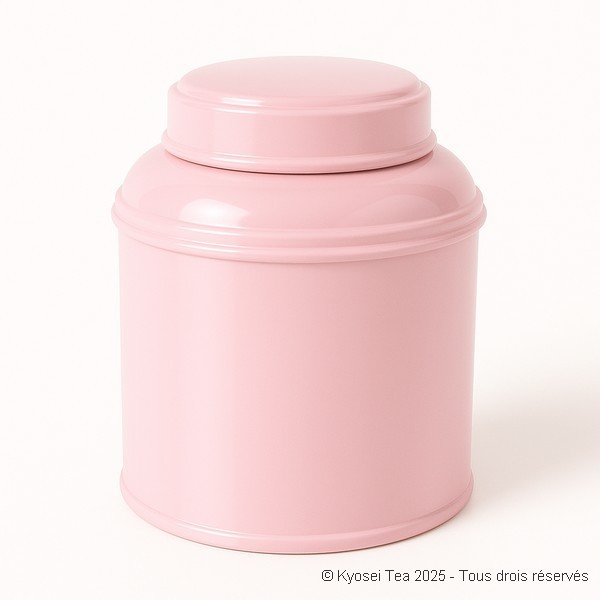 Boîte à thé empilable rose clair 100 gr - Kyosei Tea