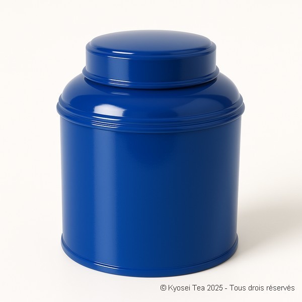 Boîte à thé empilable bleu gentiane 100 gr - Kyosei Tea
