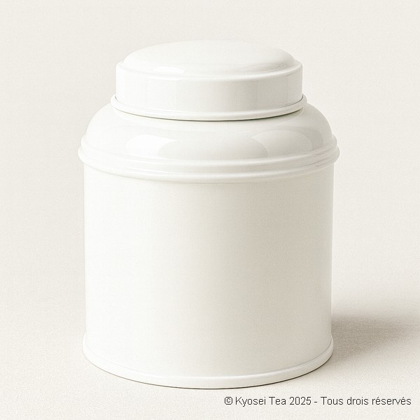 Boîte à thé empilable blanc 100 gr - Kyosei Tea