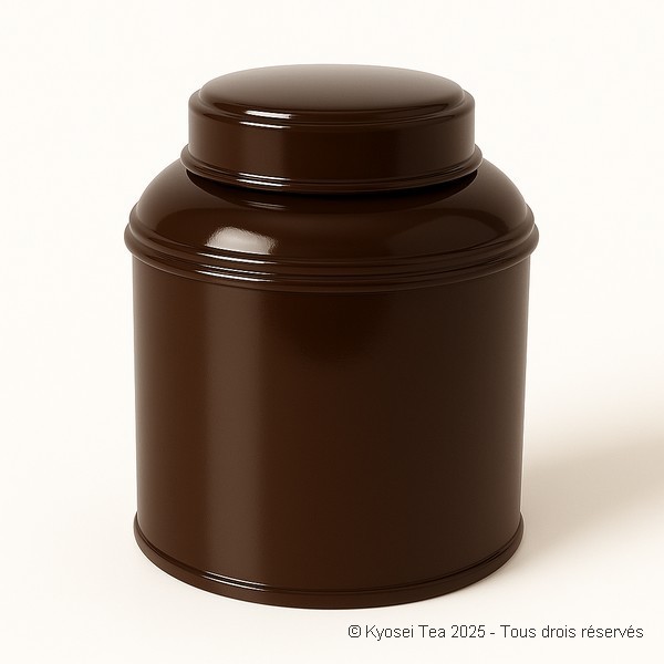 Boîte à thé empilable chocolat 100 gr - Kyosei Tea