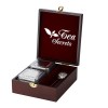 Présentation du coffret en noyer 2 boites métal - Kyosei Tea