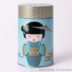 Boîte à thé geisha bleue 100 gr - Kyosei Tea