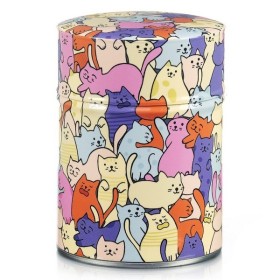 Boîte à thé Chats mêlés face arrière - Kyosei Tea