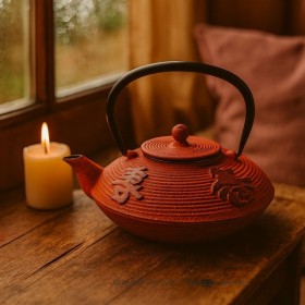 Présentation de la théière en fonte Tianjin - Kyosei Tea