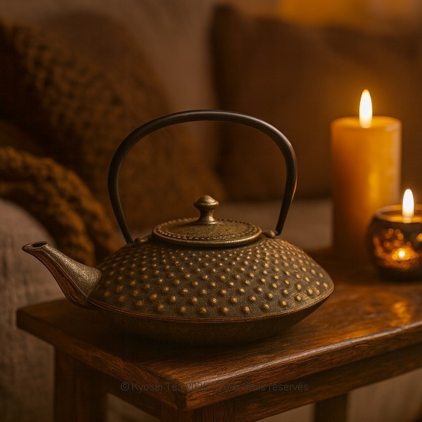Présentation de la théière en fonte Kazuha - Kyosei Tea